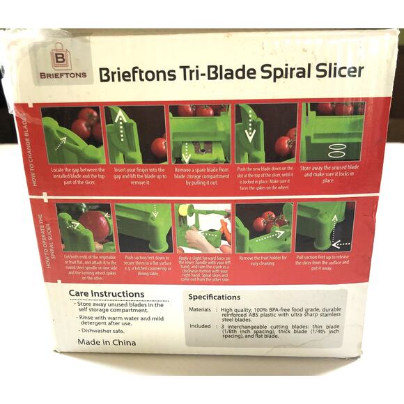 Transform Your Meal Prep with the Brieftons Tri-Blade Spiral Slicer - vn - Picture 3 of 8